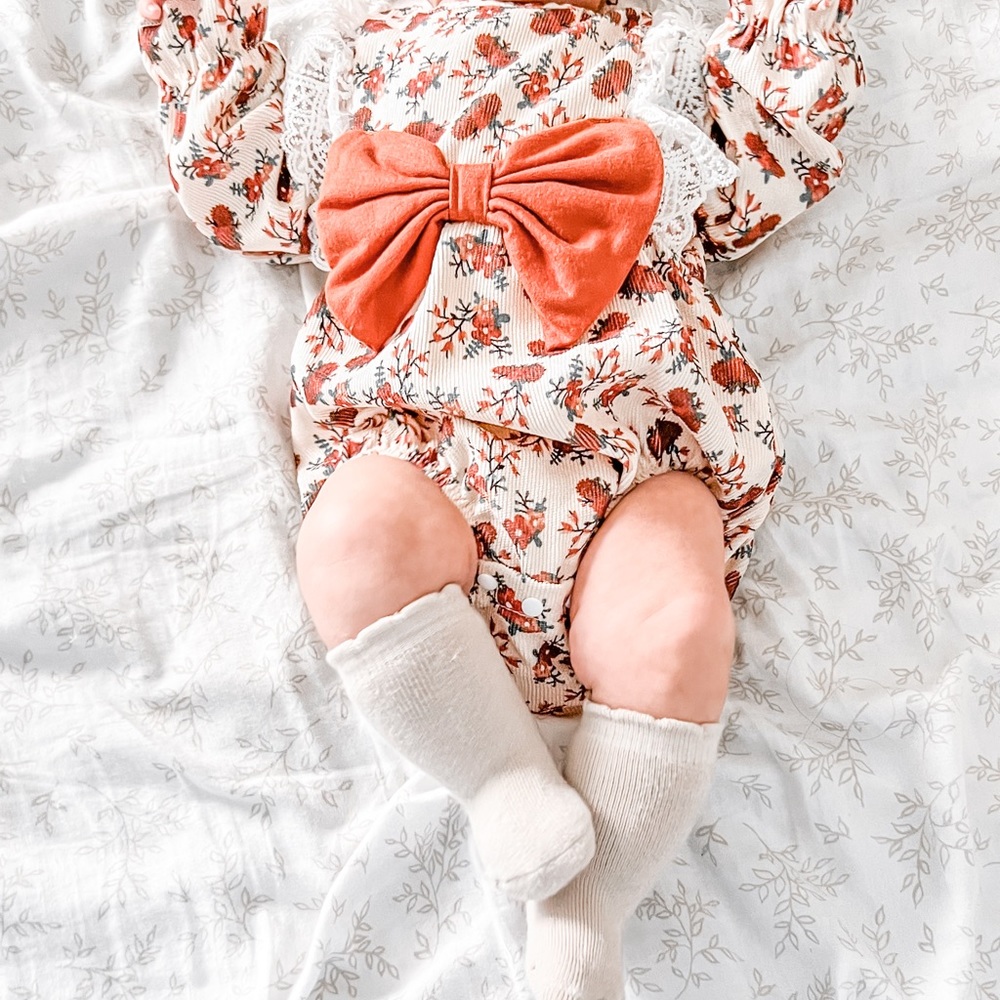 Baby girl bubble onesie